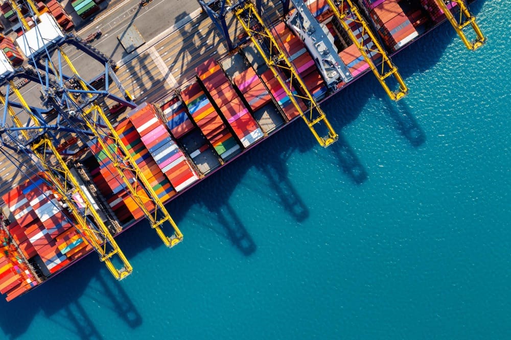 Container Ship and Port